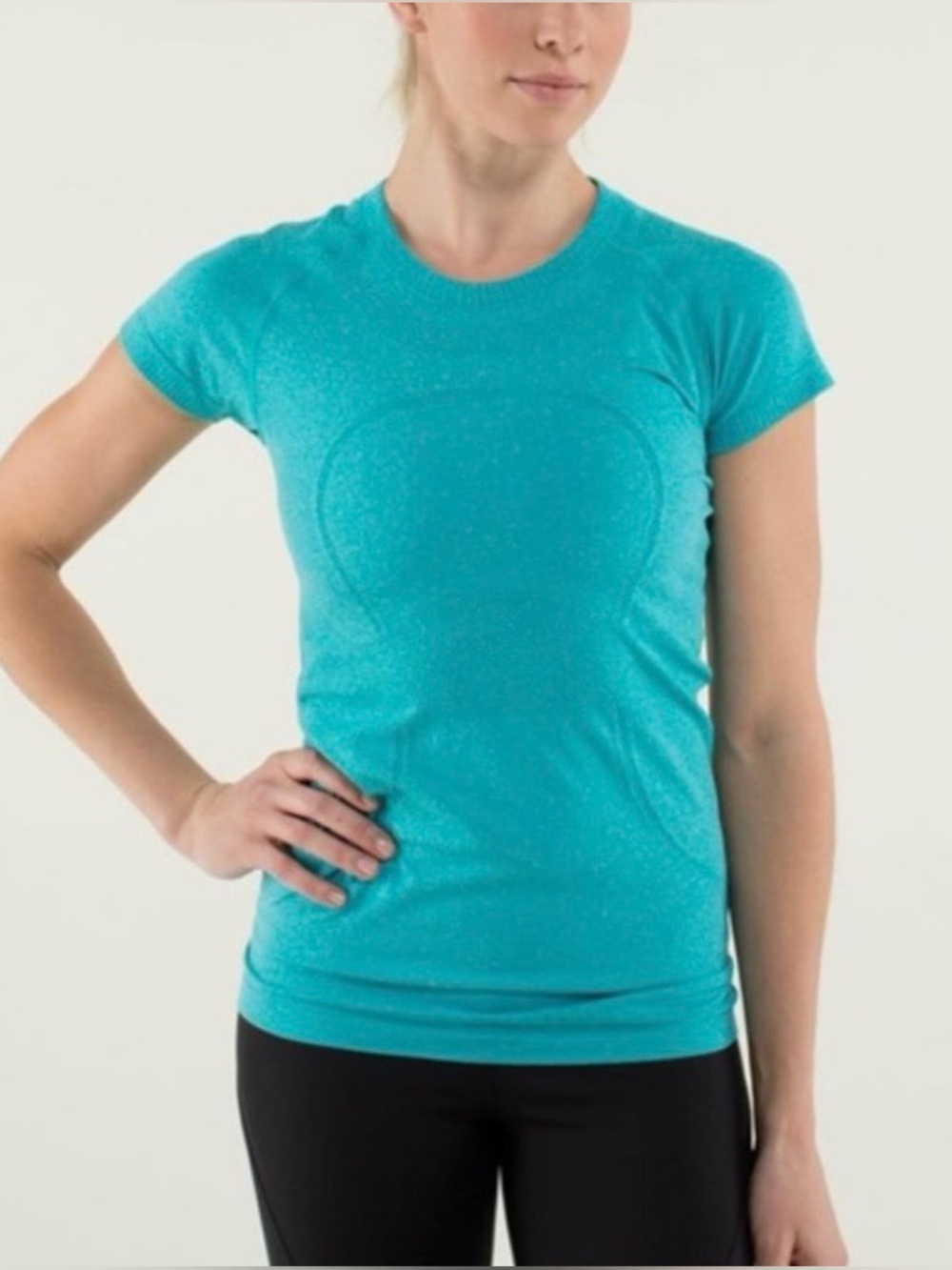 Lululemon Swiftly Tech Short Sleeve Crew - turquoise - size 6